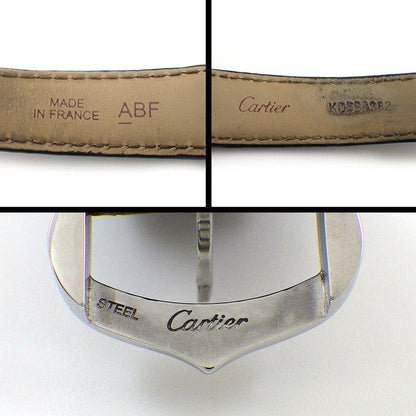 Cartier Watch Tank Must SM Rectangular Silver Dial Roman Index Cowhide SS — view 5