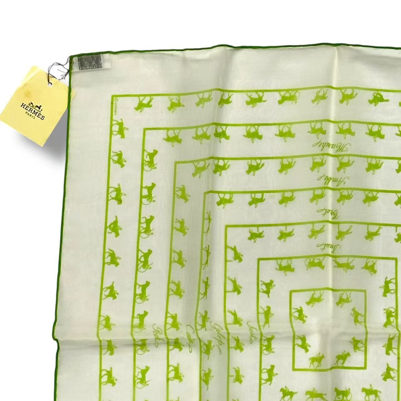 Hermes Scarf Silk Saut Galop Canter Rack — view 3