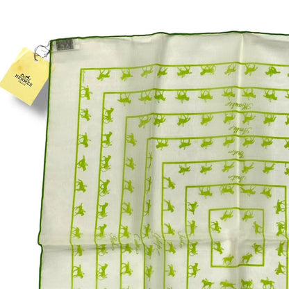 Hermes Scarf Silk Saut Galop Canter Rack — view 3