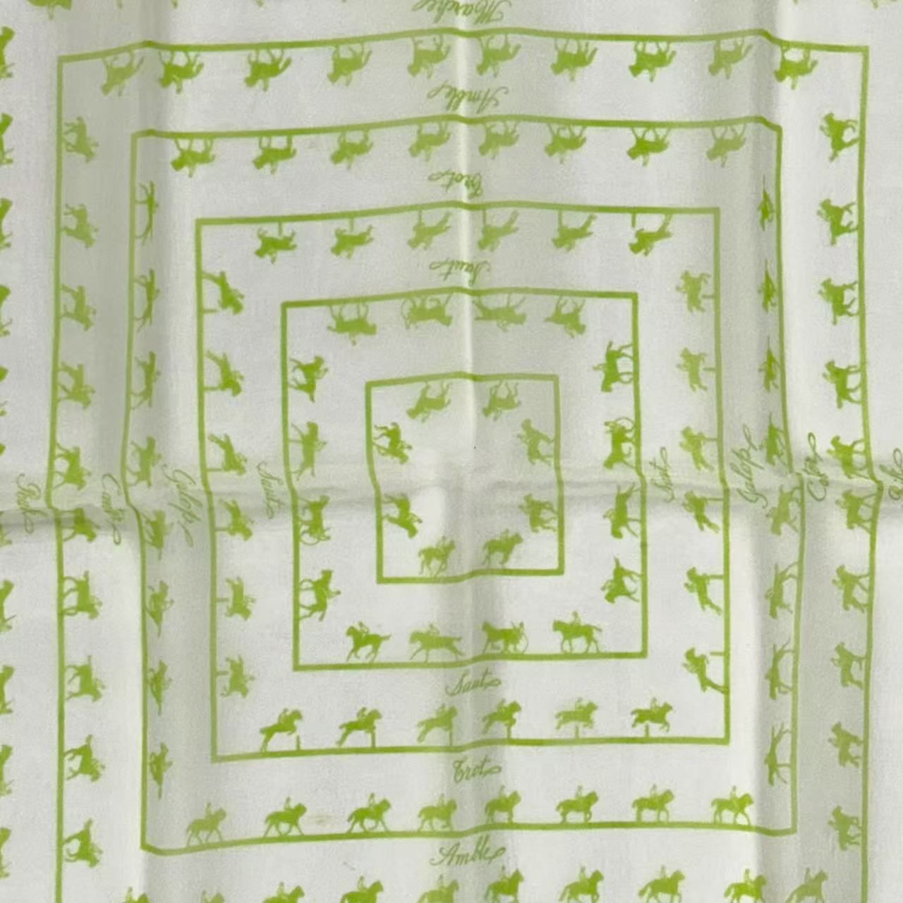 Hermes Scarf Silk Saut Galop Canter Rack — view 7