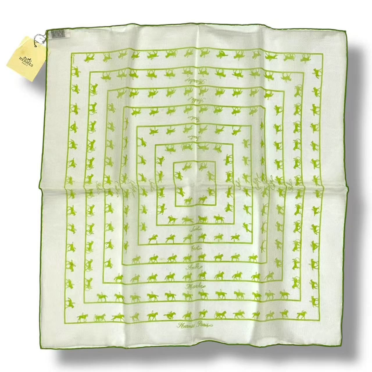 Hermes Scarf Silk Saut Galop Canter Rack — view 2