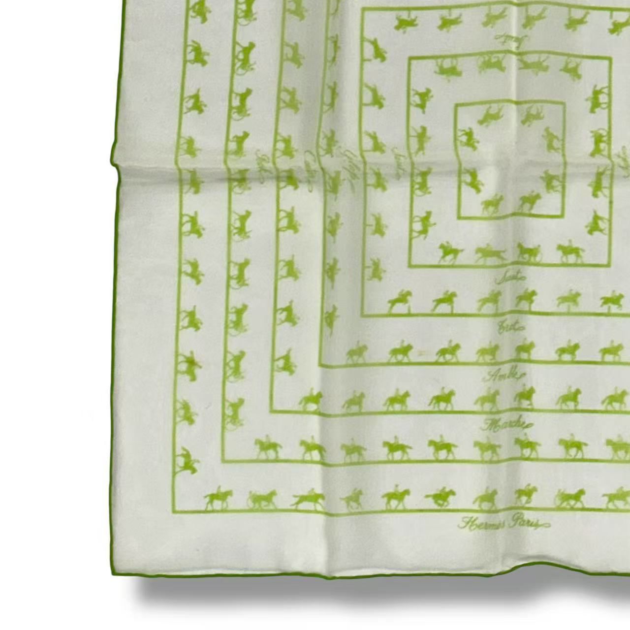 Hermes Scarf Silk Saut Galop Canter Rack — view 4