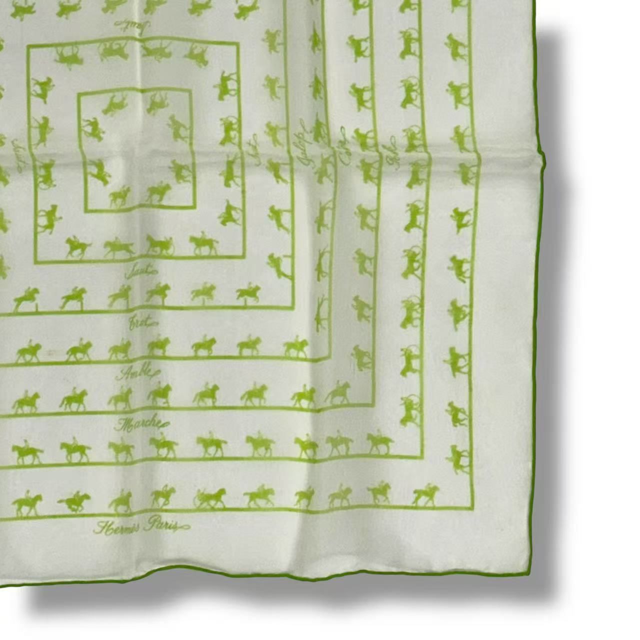 Hermes Scarf Silk Saut Galop Canter Rack — view 6