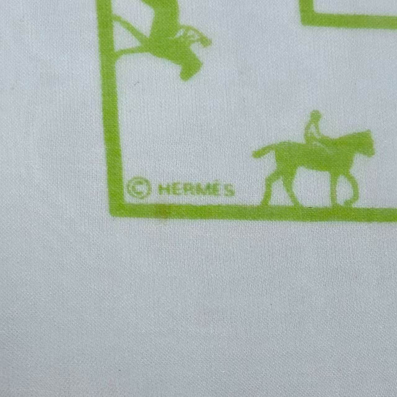 Hermes Scarf Silk Saut Galop Canter Rack — view 8