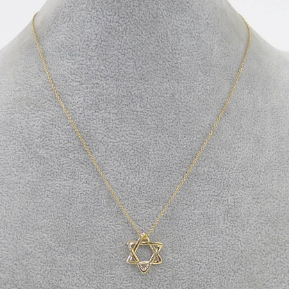 Tiffany & Co Necklace Star of David 18K Yellow Gold — view 8