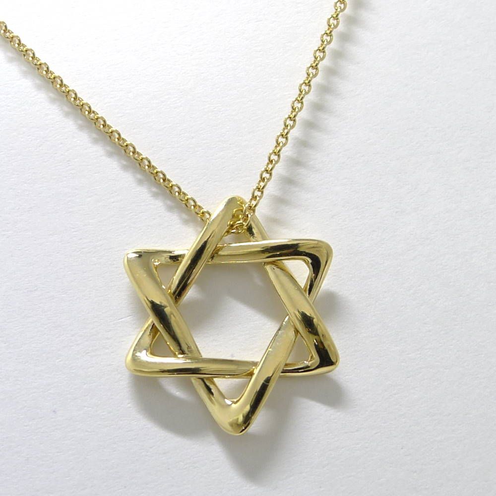 Tiffany & Co Necklace Star of David 18K Yellow Gold — view 2