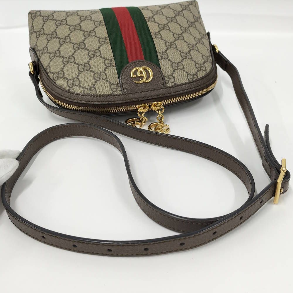 Gucci Shoulder Bag Sherry Coating Brown — view 7