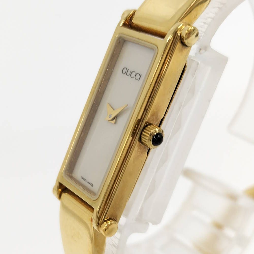 Gucci Bangle Watch Quartz SS Gold Shell — view 3