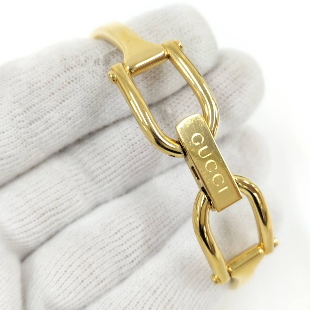 Gucci Bangle Watch Quartz SS Gold Shell — view 5