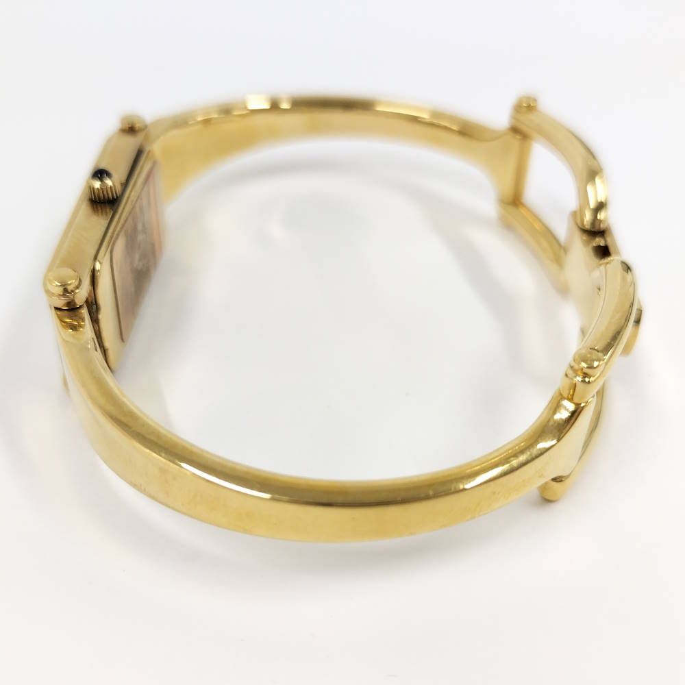Gucci Bangle Watch Quartz SS Gold Shell — view 4