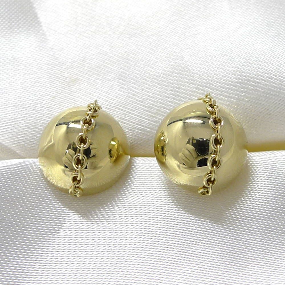 Tiffany & Co Earrings Studded Ball 18K Yellow Gold
