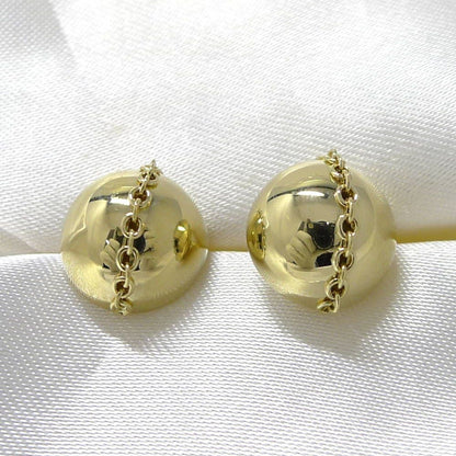 Tiffany & Co Earrings Studded Ball 18K Yellow Gold