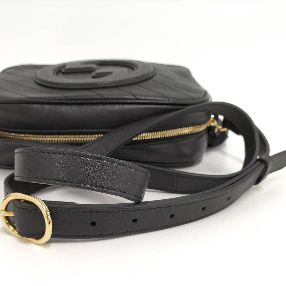 Gucci Blanc Dis Small Shoulder Bag Leather Black — view 4