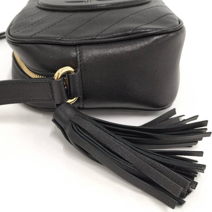 Gucci Blanc Dis Small Shoulder Bag Leather Black — view 5