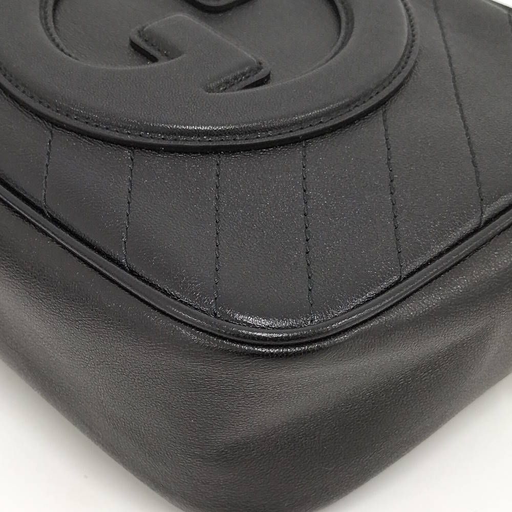 Gucci Blanc Dis Small Shoulder Bag Leather Black — view 3