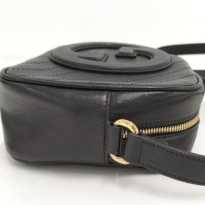 Gucci Blanc Dis Small Shoulder Bag Leather Black — view 6