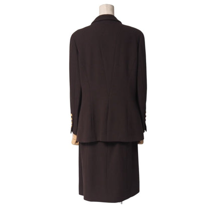 Chanel 96A Vintage Skirt Suit 42 Set Midi CC Logo — view 2