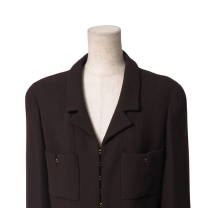 Chanel 96A Vintage Skirt Suit 42 Set Midi CC Logo — view 5