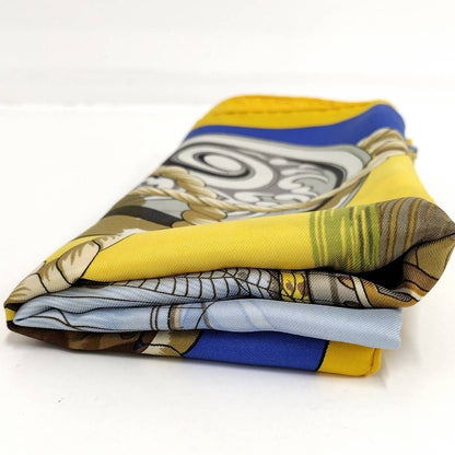 Hermes Carre 90 Scarf 100% Silk Yellow — view 3