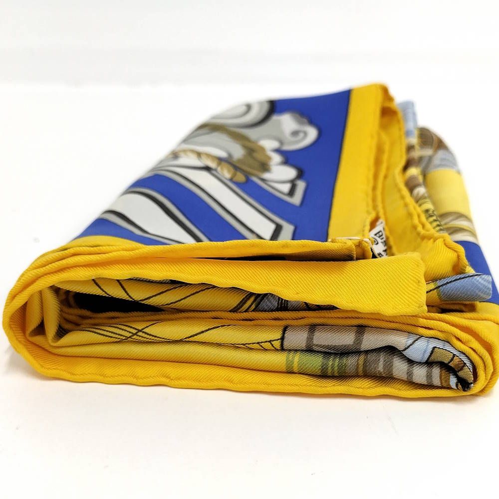 Hermes Carre 90 Scarf 100% Silk Yellow — view 4