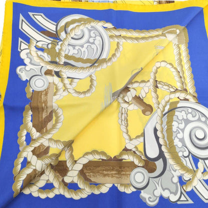 Hermes Carre 90 Scarf 100% Silk Yellow — view 6