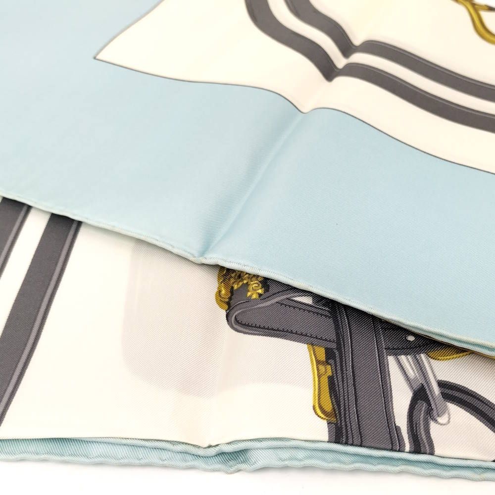Hermes Scarf Light Blue — view 6