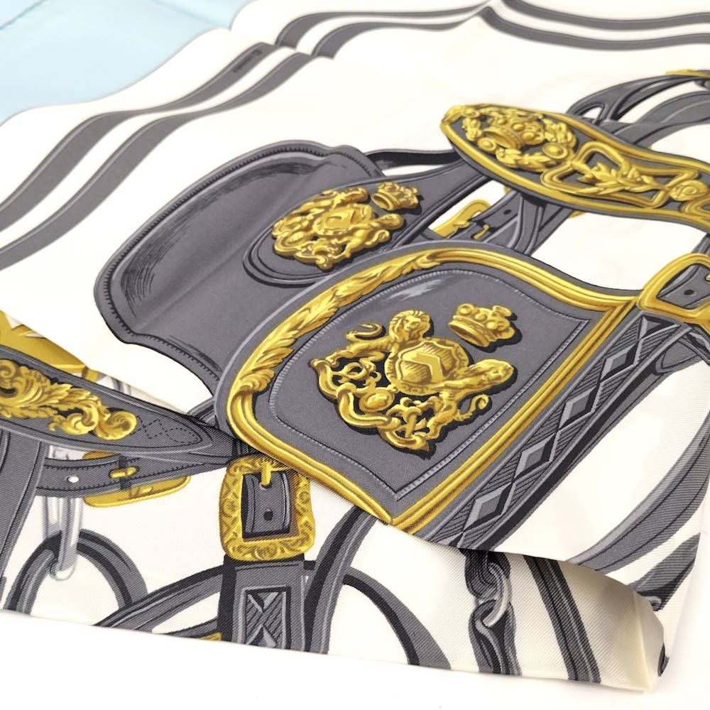 Hermes Scarf Light Blue — view 5