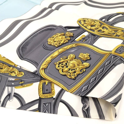 Hermes Scarf Light Blue — view 5