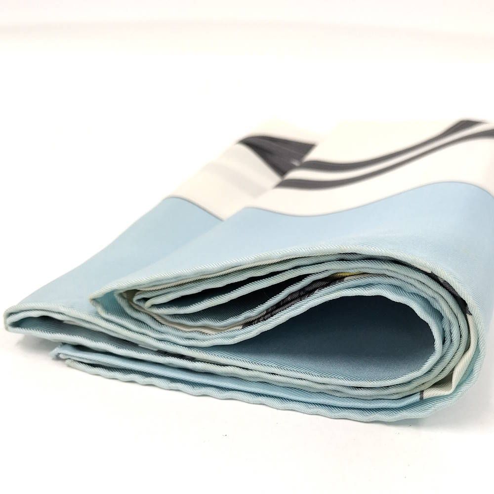 Hermes Scarf Light Blue — view 4