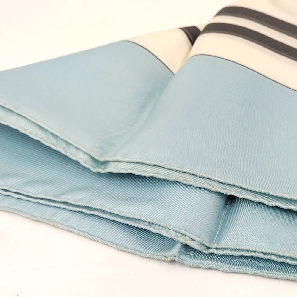 Hermes Scarf Light Blue — view 7
