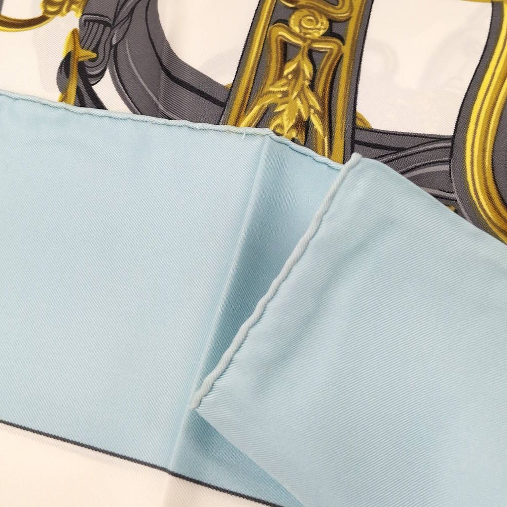 Hermes Scarf Light Blue — view 8