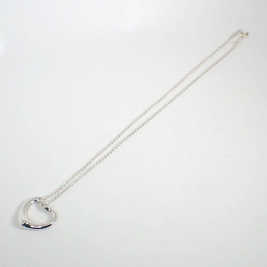 Tiffany & Co 925 Diamond Open Heart Pendant — view 5