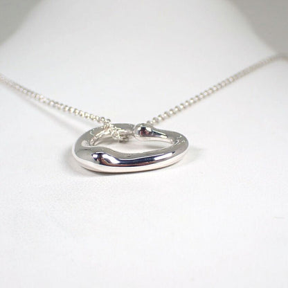 Tiffany & Co 925 Diamond Open Heart Pendant — view 4