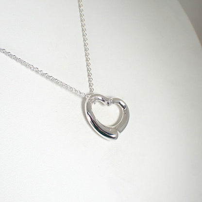 Tiffany & Co 925 Diamond Open Heart Pendant — view 3