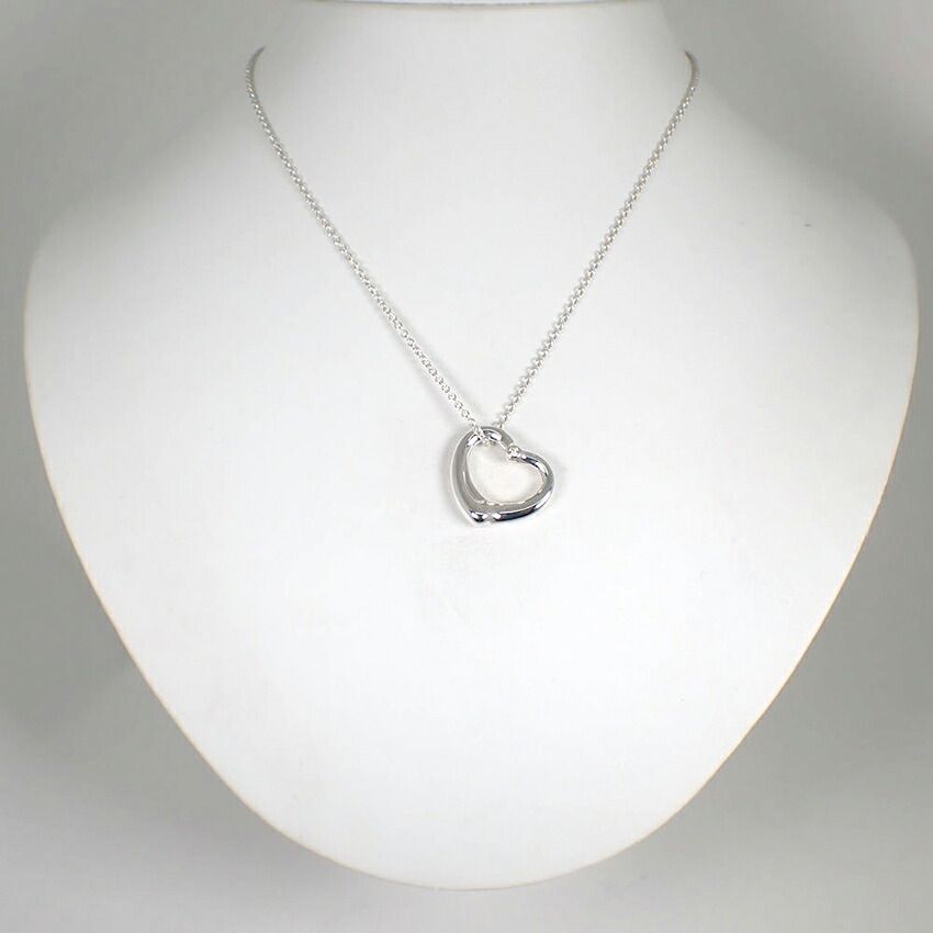 Tiffany & Co 925 Diamond Open Heart Pendant — view 2