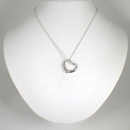 Tiffany & Co 925 Diamond Open Heart Pendant — view 2
