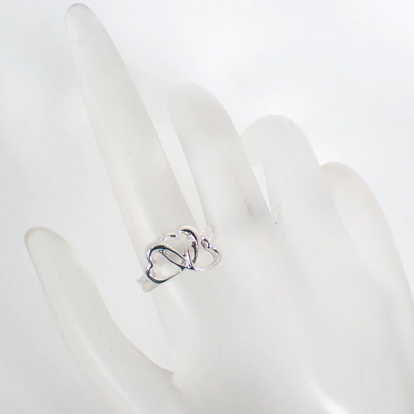 Tiffany & Co 925 Triple Heart Ring — view 3