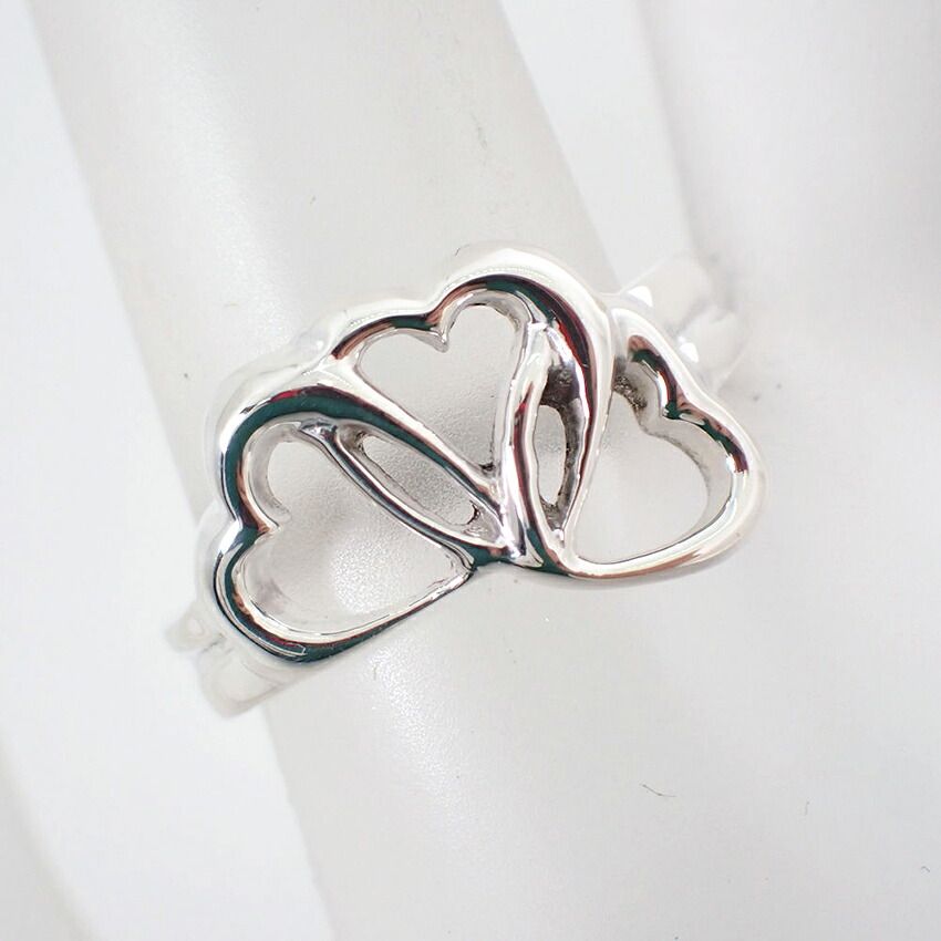 Tiffany & Co 925 Triple Heart Ring — view 4