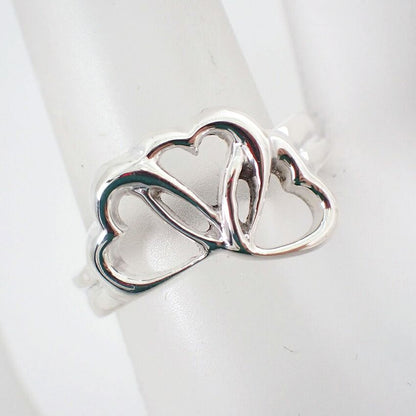 Tiffany & Co 925 Triple Heart Ring — view 4