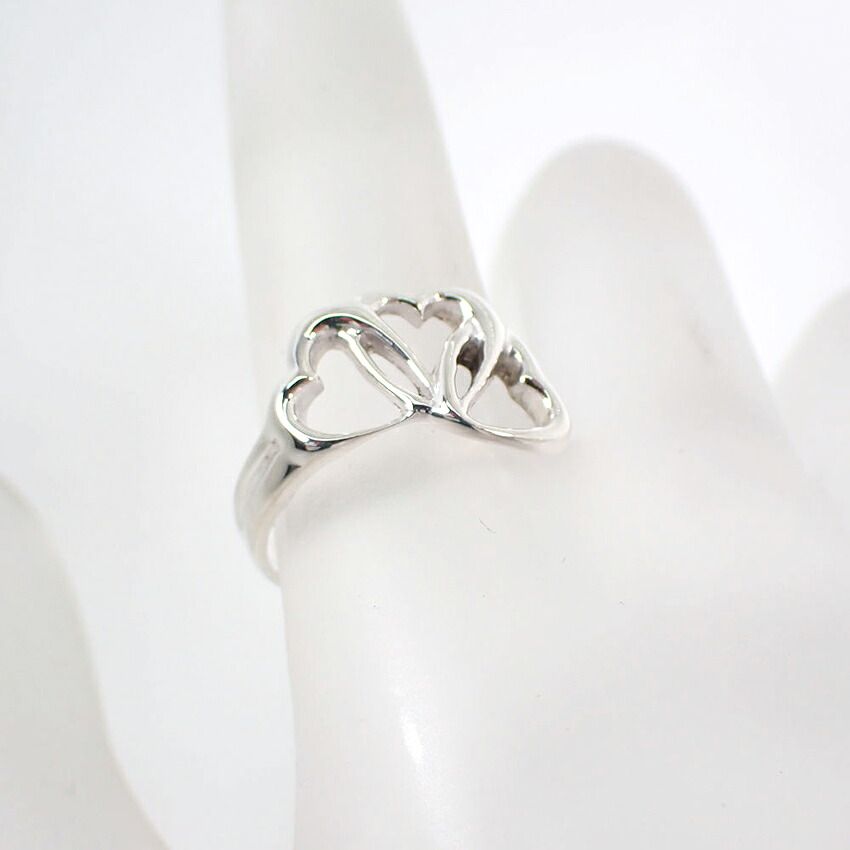Tiffany & Co 925 Triple Heart Ring — view 6