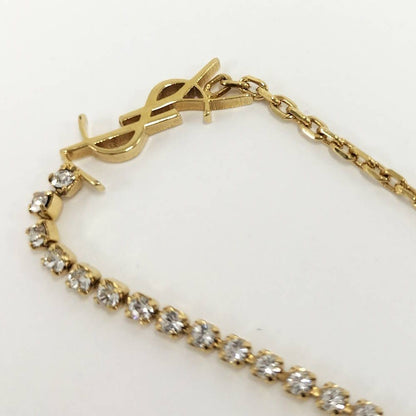 Saint Laurent Bracelet Cassandra Rhinestone Plated Gold — view 4