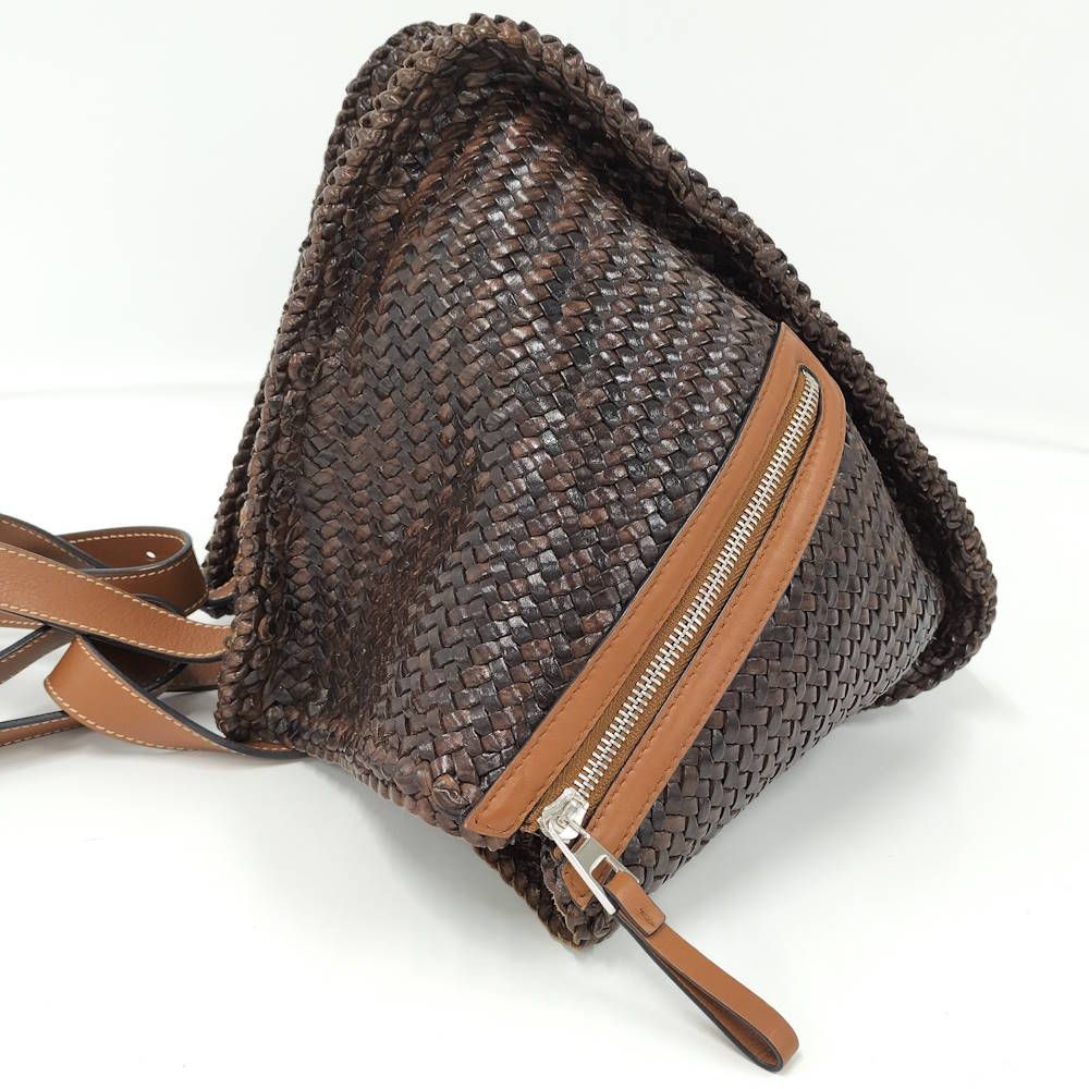 Loewe Hammock 2-Way Handbag Buffalo Leather Brown — view 7
