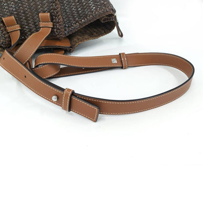Loewe Hammock 2-Way Handbag Buffalo Leather Brown — view 5