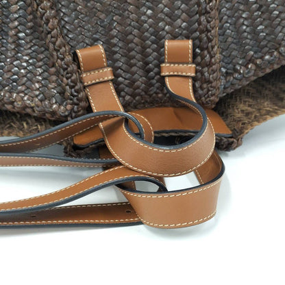 Loewe Hammock 2-Way Handbag Buffalo Leather Brown — view 4