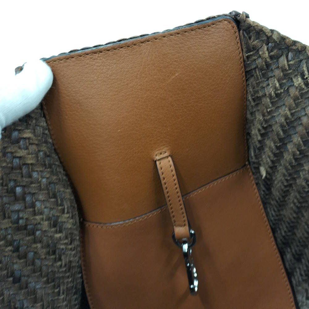 Loewe Hammock 2-Way Handbag Buffalo Leather Brown — view 8