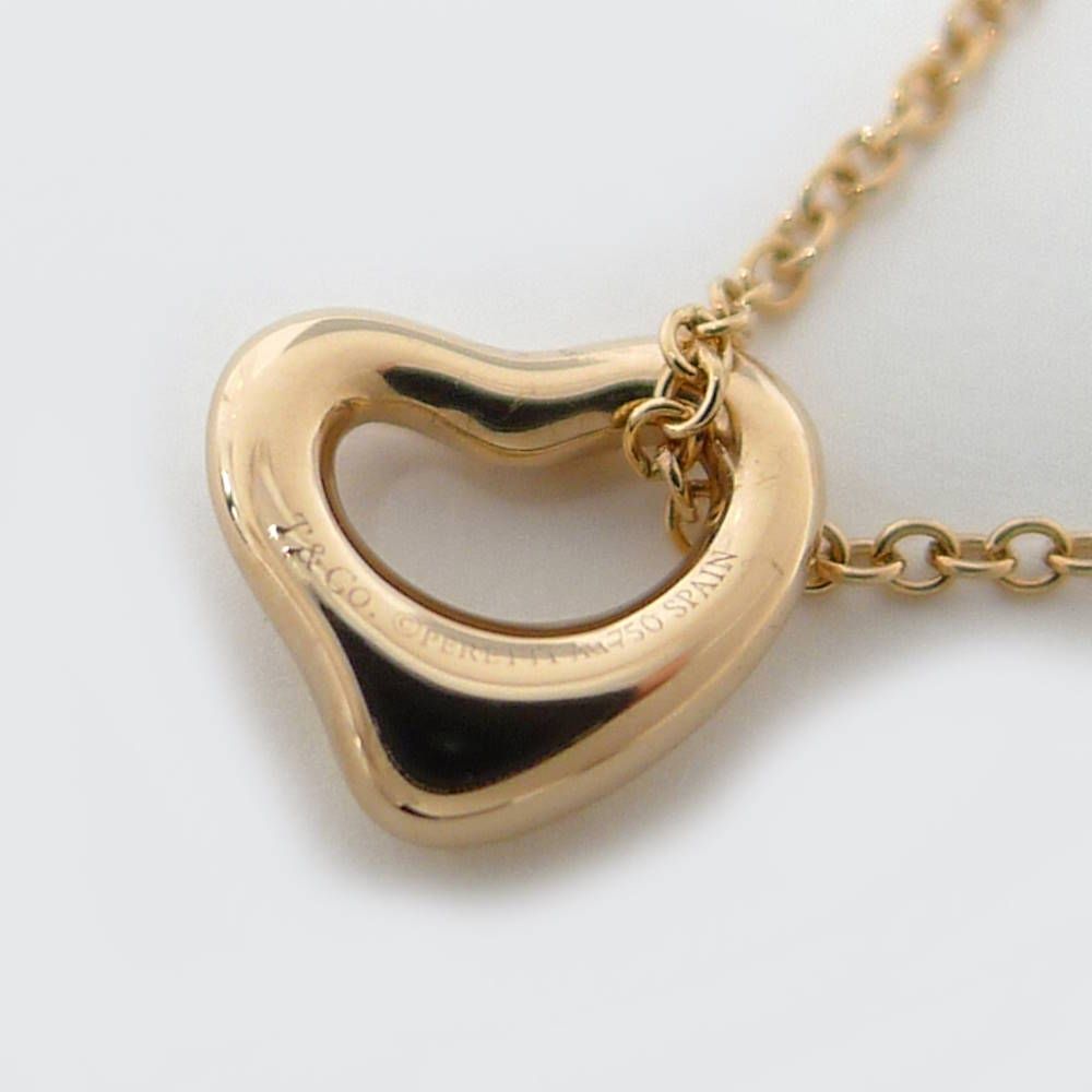 Tiffany & Co Necklace Open Heart 18K Pink Gold — view 5