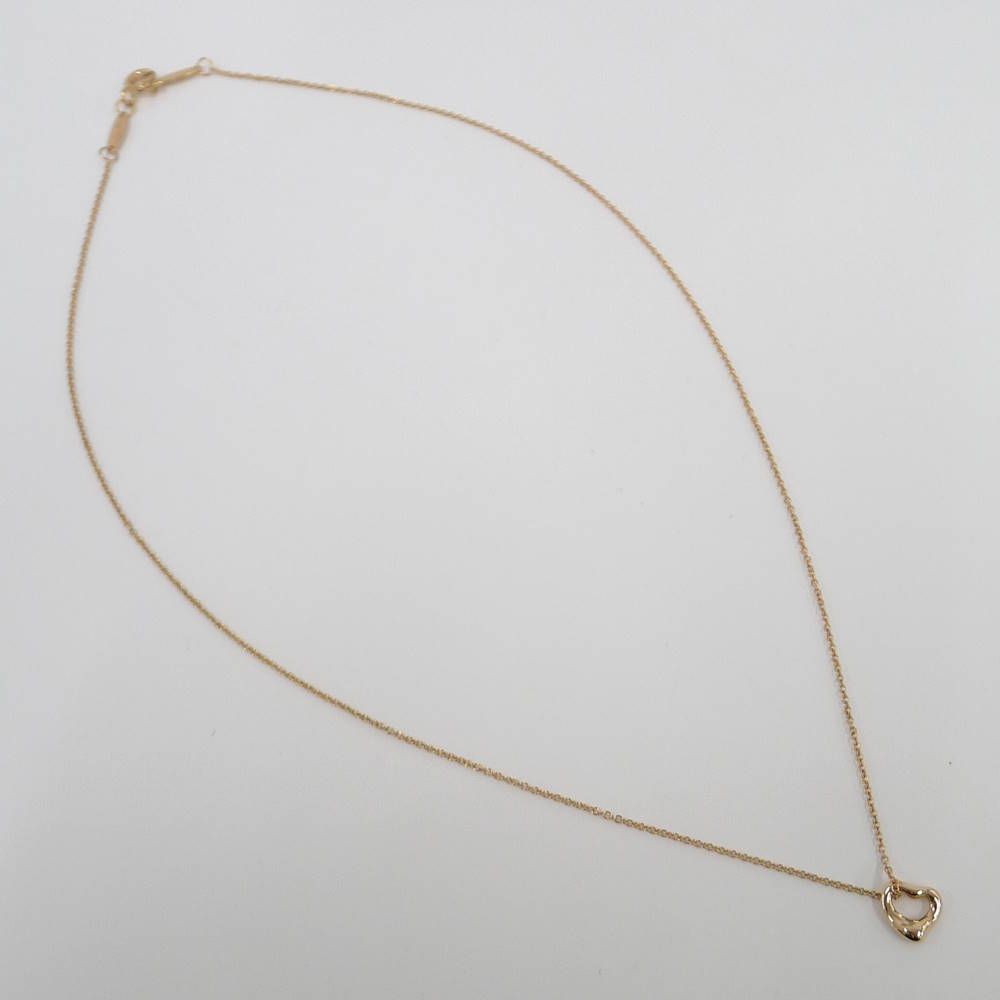 Tiffany & Co Necklace Open Heart 18K Pink Gold — view 3