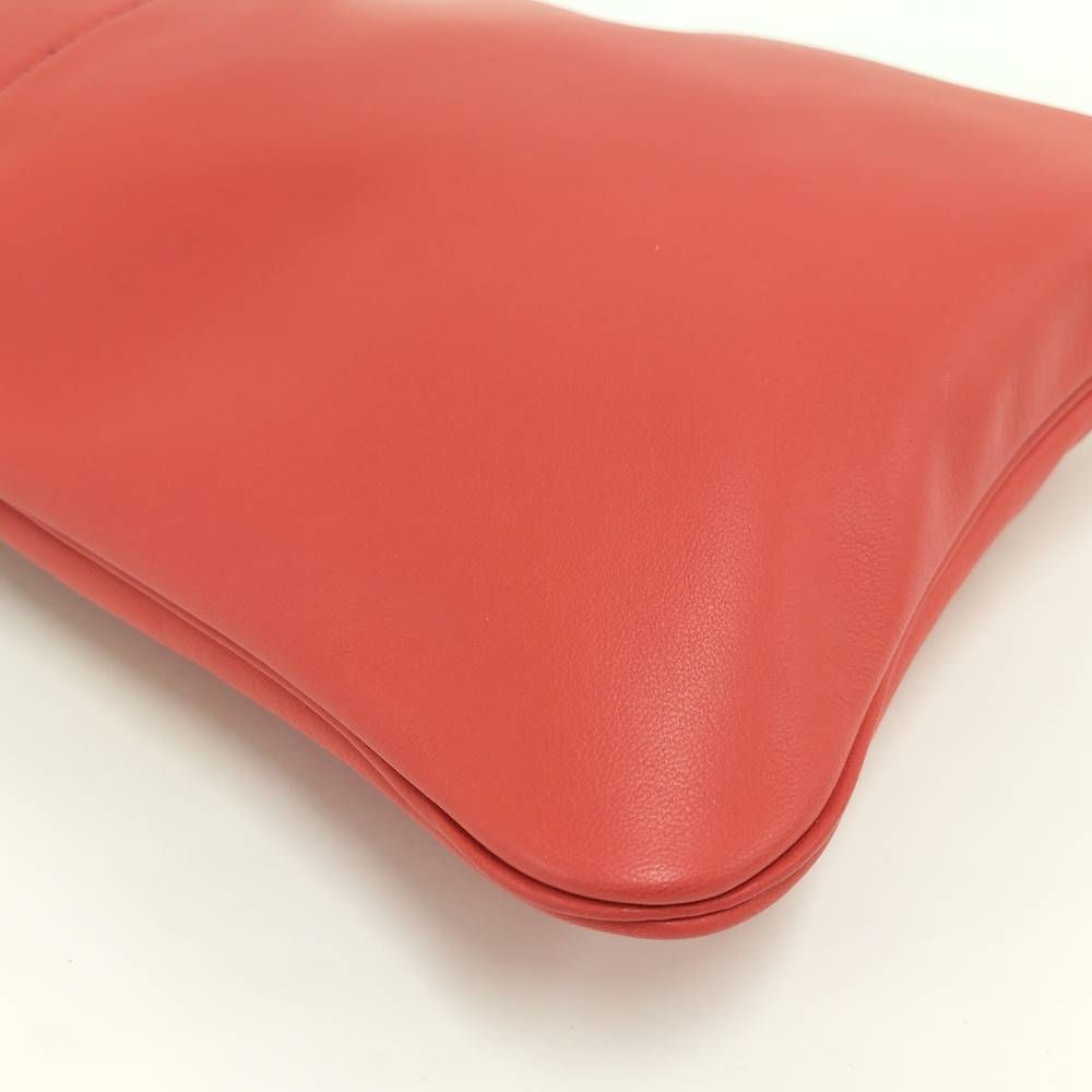 Hermes Ali Nu Shoulder Bag Leather Pink — view 5