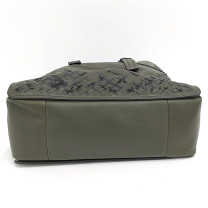 Bottega Veneta Tote Bag Intrecciato Leather Khaki — view 4