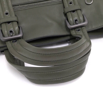 Bottega Veneta Tote Bag Intrecciato Leather Khaki — view 6